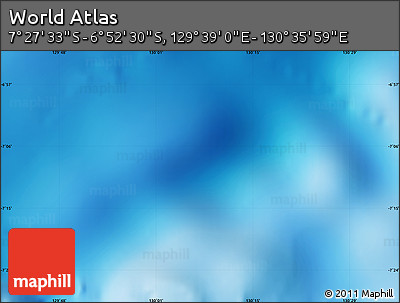 Shaded Relief Map of the Area around 7° 10' 2" S, 130° 7' 30" E