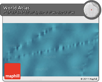 Satellite 3D Map of the Area around 7° 10' 2" S, 132° 31' 30" W