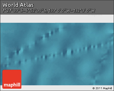 Satellite 3D Map of the Area around 7° 10' 2" S, 132° 31' 30" W