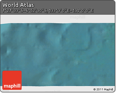 Satellite 3D Map of the Area around 7° 10' 2" S, 133° 31' 30" E