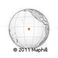 Outline Map of the Area around 7° 10' 2" S, 135° 4' 29" W, rectangular outline