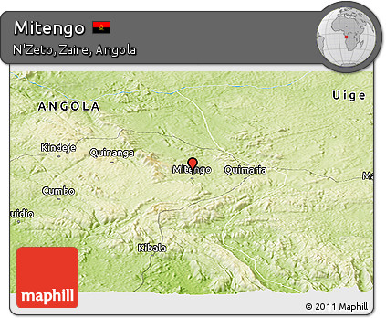 Physical Panoramic Map of Mitengo