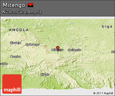 Physical Panoramic Map of Mitengo