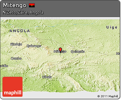 Physical Panoramic Map of Mitengo