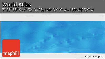 Political Panoramic Map of the Area around 7° 10' 2" S, 140° 10' 30" W
