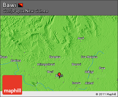 Political 3D Map of Bawi