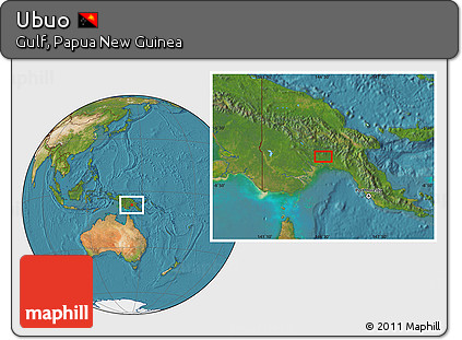 Satellite Location Map of Ubuo