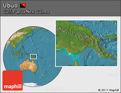 Satellite Location Map of Ubuo