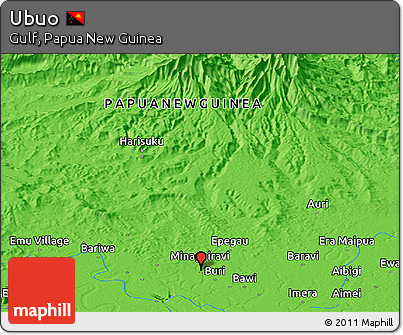 Political Panoramic Map of Ubuo