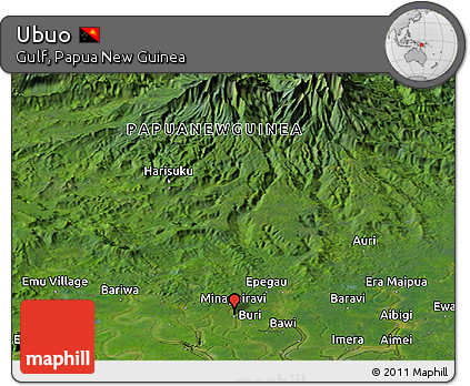 Satellite Panoramic Map of Ubuo