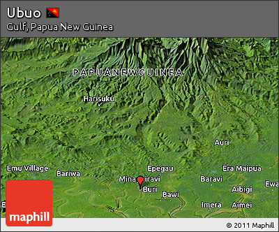 Satellite Panoramic Map of Ubuo