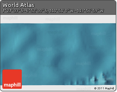 Satellite 3D Map of the Area around 7° 10' 2" S, 144° 25' 30" W