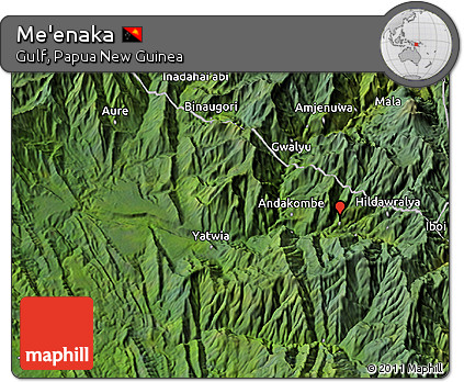 Satellite 3D Map of Me'enaka