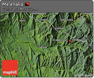 Satellite 3D Map of Me'enaka