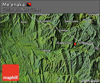 Satellite 3D Map of Me'enaka