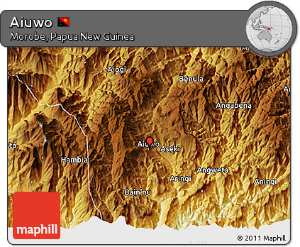 Physical 3D Map of Aiuwo