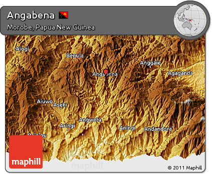 Physical 3D Map of Angabena
