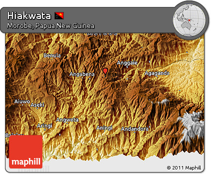 Physical 3D Map of Hiakwata
