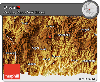 Physical 3D Map of Oiwa