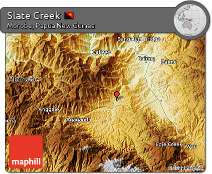 Physical 3D Map of Slate Creek