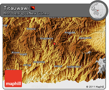 Physical 3D Map of Titauwawi