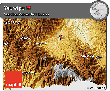 Physical 3D Map of Yauwipu