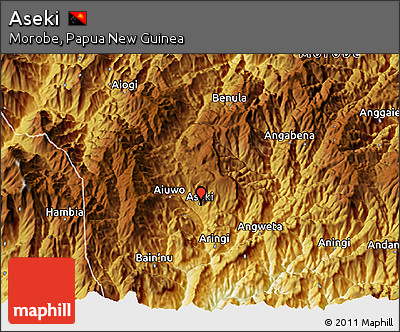 Physical 3D Map of Aseki