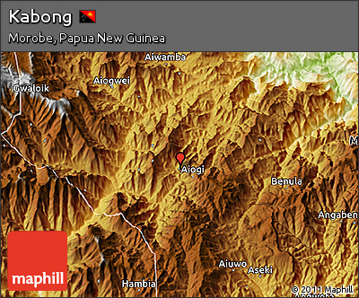 Physical 3D Map of Kabong