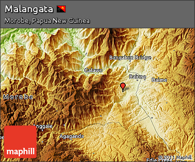 Physical 3D Map of Malangata