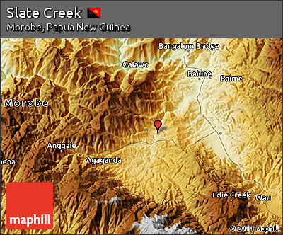 Physical 3D Map of Slate Creek