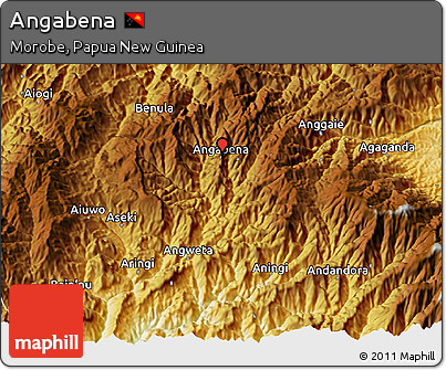Physical 3D Map of Angabena