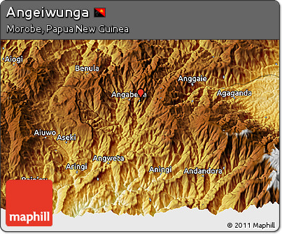 Physical 3D Map of Angeiwunga