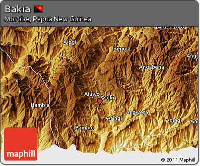 Physical 3D Map of Bakia