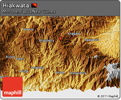 Physical 3D Map of Hiakwata