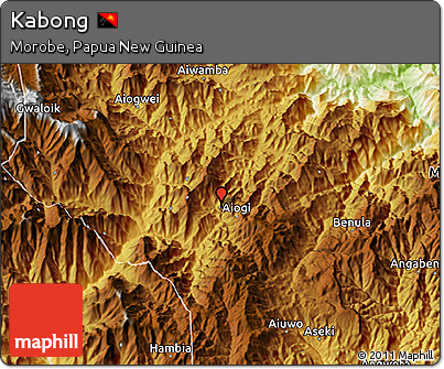 Physical 3D Map of Kabong