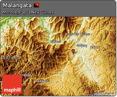 Physical 3D Map of Malangata