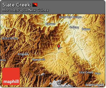 Physical 3D Map of Slate Creek