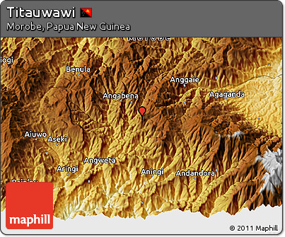 Physical 3D Map of Titauwawi