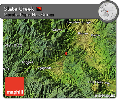 Satellite 3D Map of Slate Creek