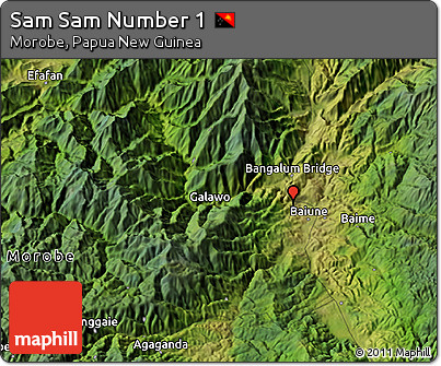 Satellite 3D Map of Sam Sam Number 1