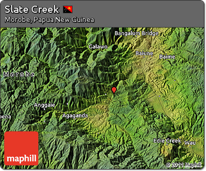 Satellite 3D Map of Slate Creek