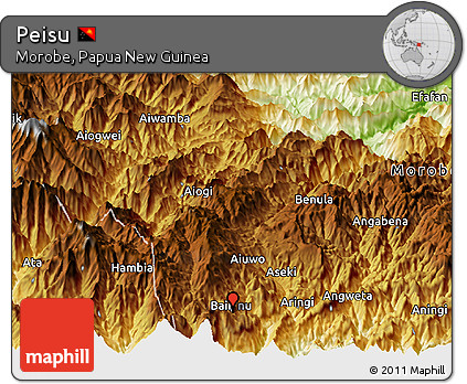 Physical Panoramic Map of Peisu
