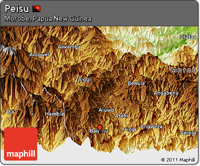 Physical Panoramic Map of Peisu