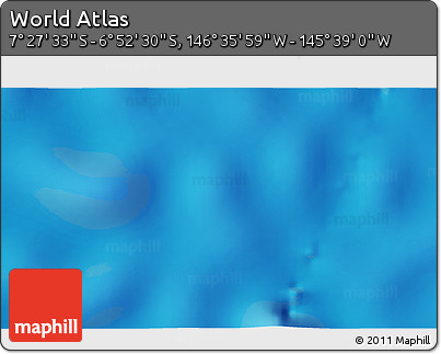 Physical 3D Map of the Area around 7° 10' 2" S, 146° 7' 30" W