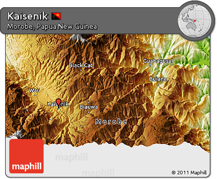 Physical 3D Map of Kaisenik