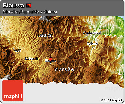 Physical 3D Map of Biauwa
