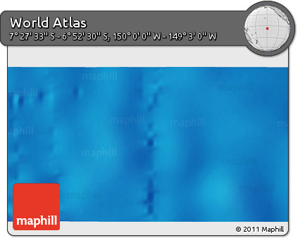 Physical 3D Map of the Area around 7° 10' 2" S, 149° 31' 30" W