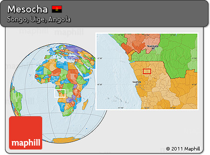 Political Location Map of Mesocha