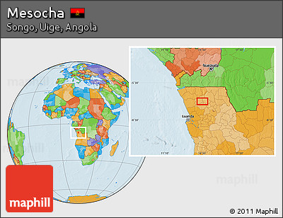 Political Location Map of Mesocha