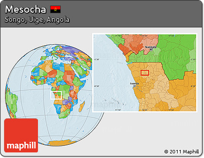 Political Location Map of Mesocha